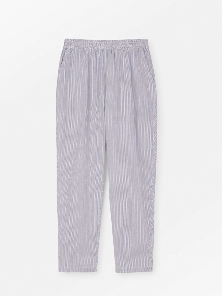 Mom Enula9 | Edgar Pant - Blue/Pink/White Stripes