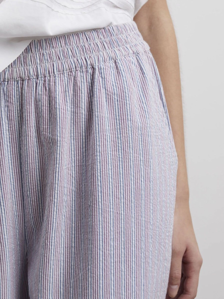 Mom Enula9 | Edgar Pant - Blue/Pink/White Stripes