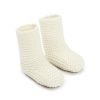 Baby Enula9 | Merino Baby Booties - Creme