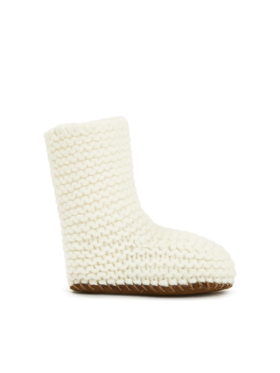 Baby Enula9 | Merino Baby Booties - Creme