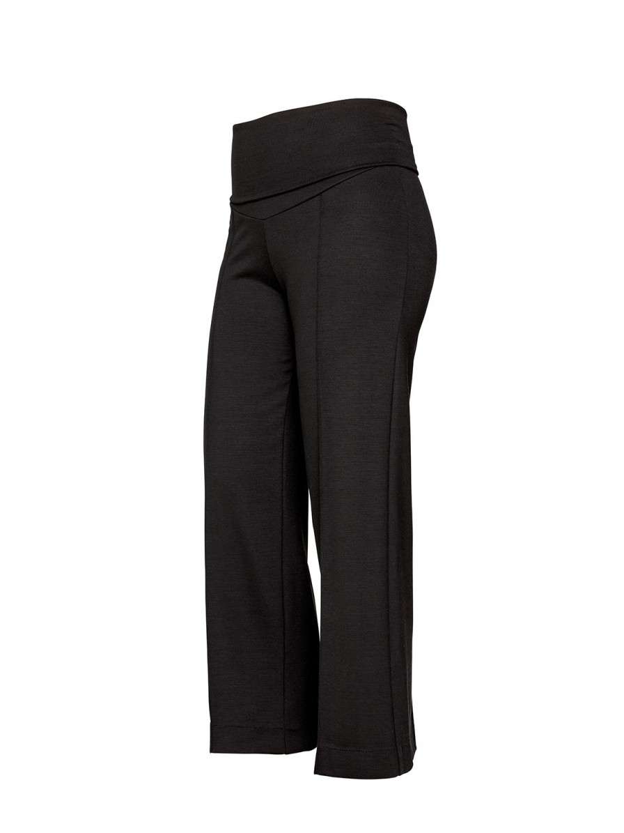 Mom Enula9 | Oono Cropped Pant - Sort