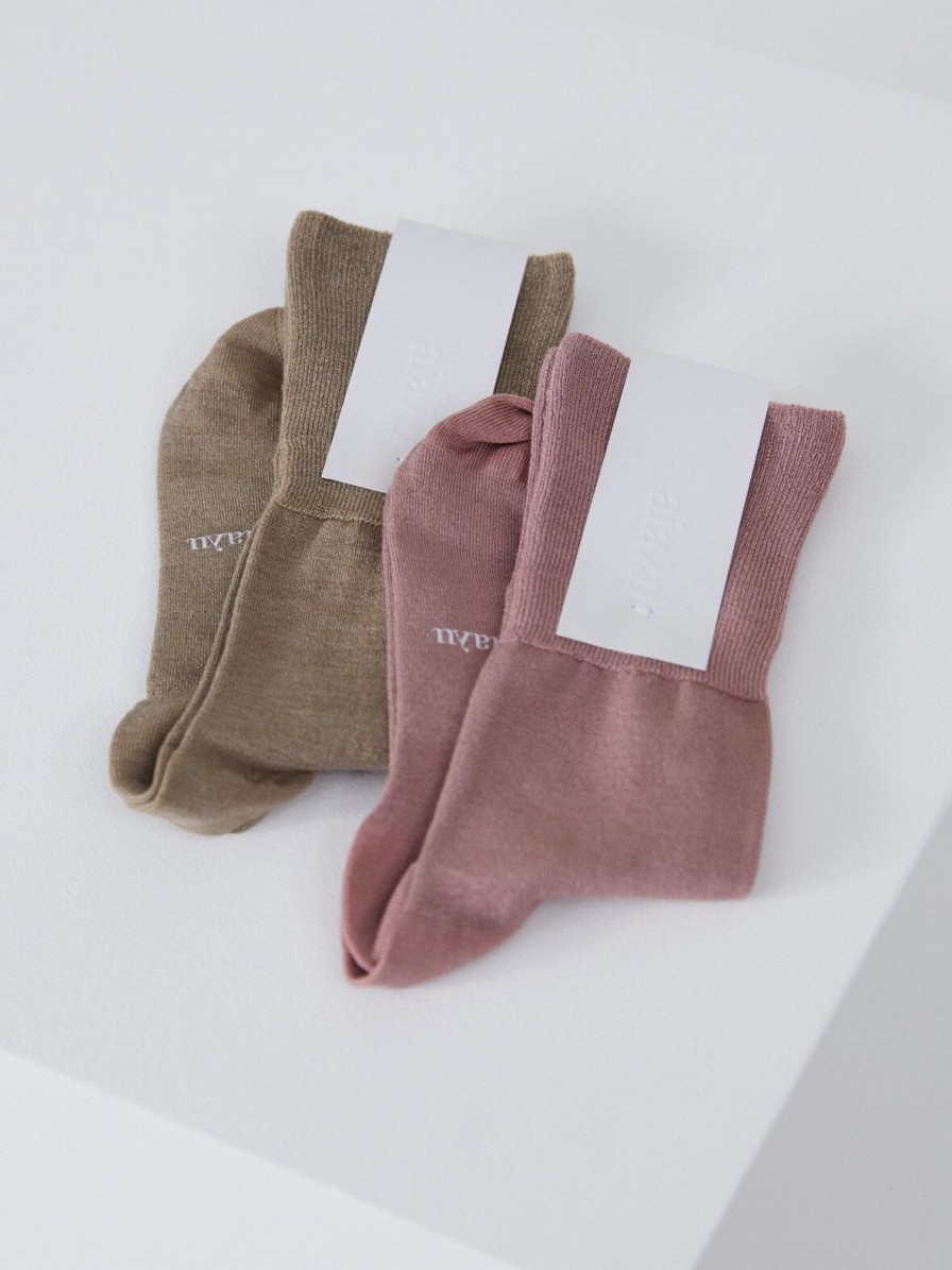 Mom Enula9 | Silk Socks - 2 Farver