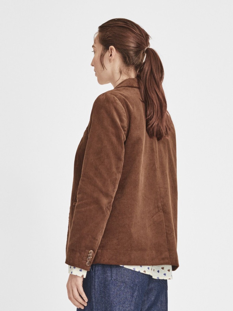 Mom Enula9 | Beckett Blazer - Brown Corduroy