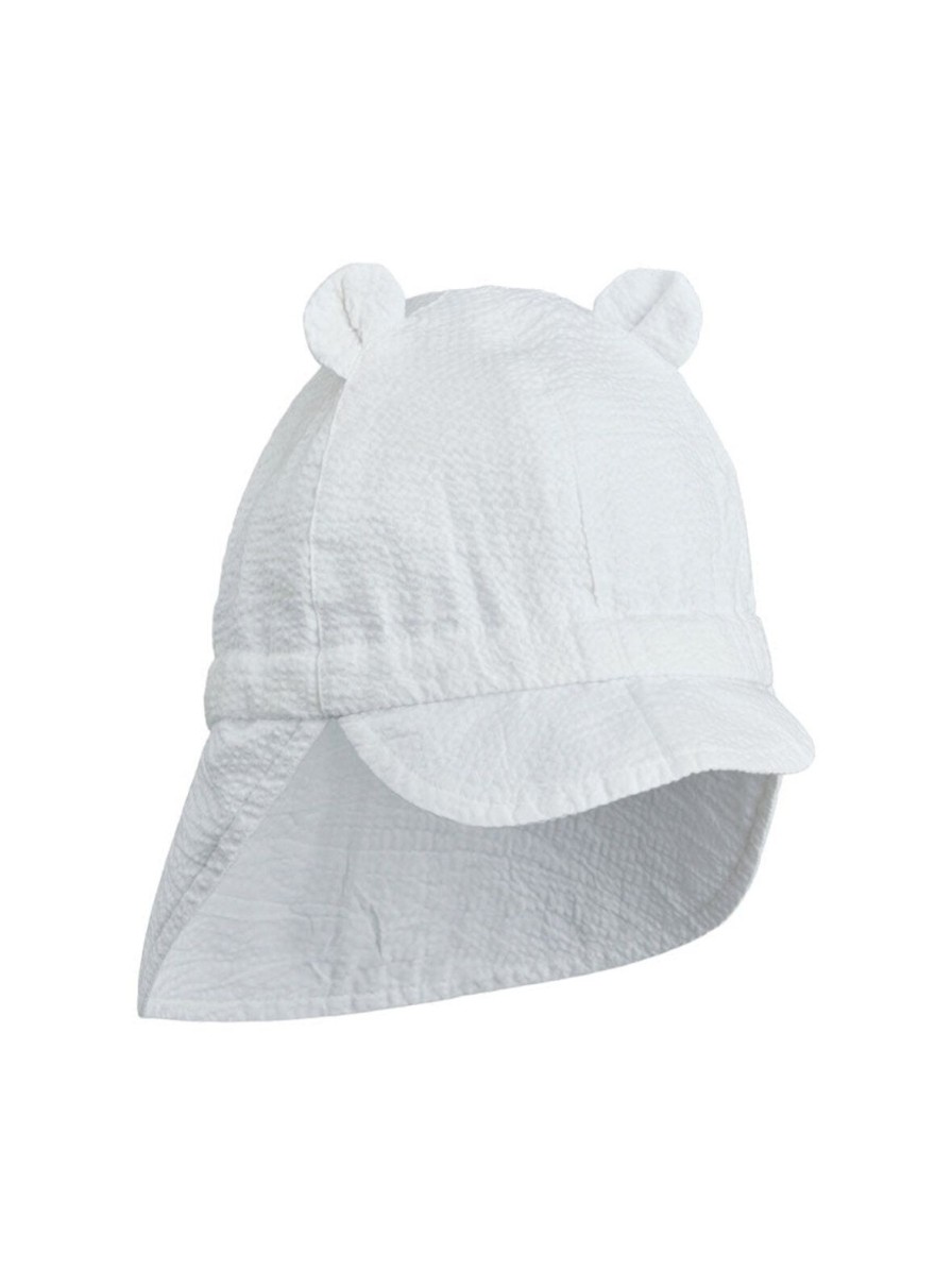 Baby Enula9 | Gorm Sol Hat, Seersucker White