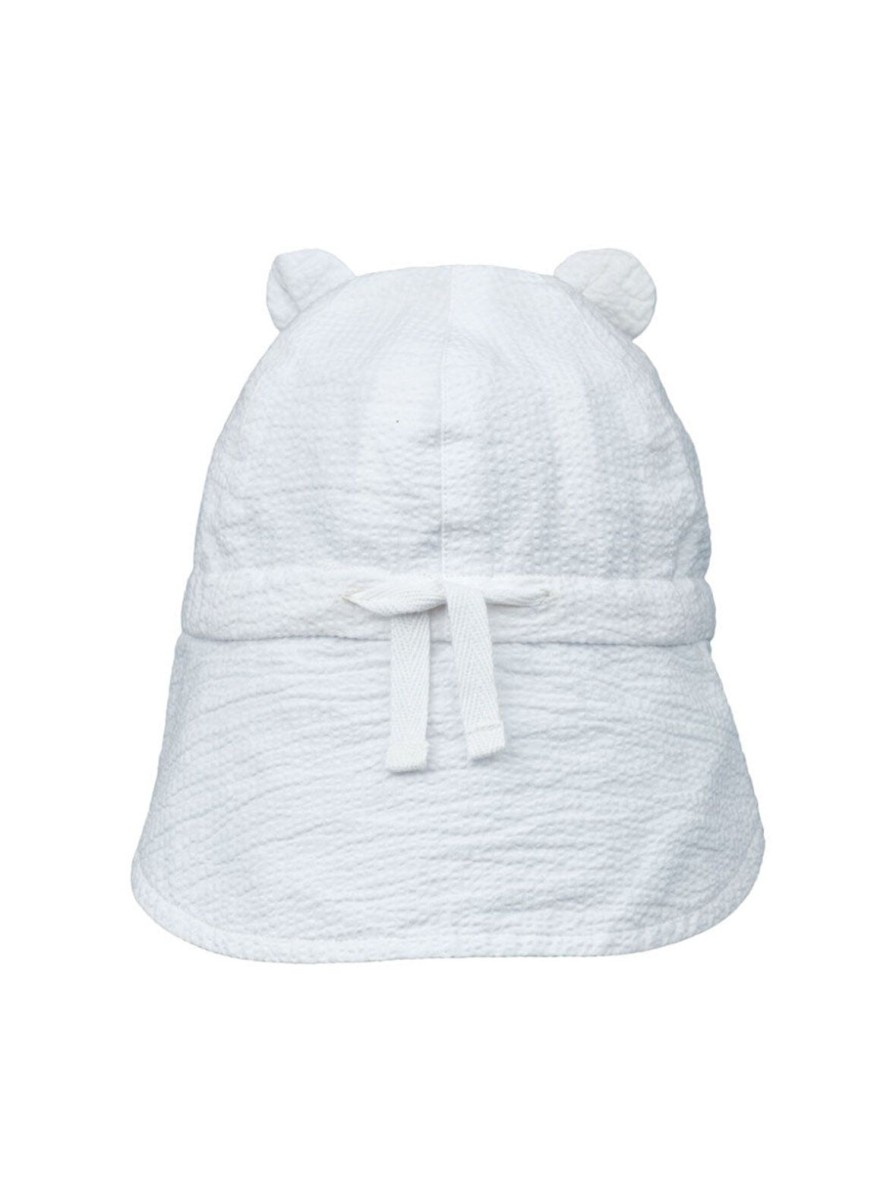 Baby Enula9 | Gorm Sol Hat, Seersucker White