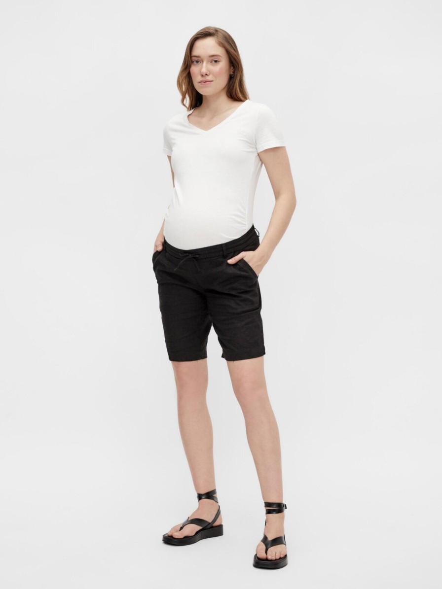 Mom Enula9 | Beach Woven Shorts - Black