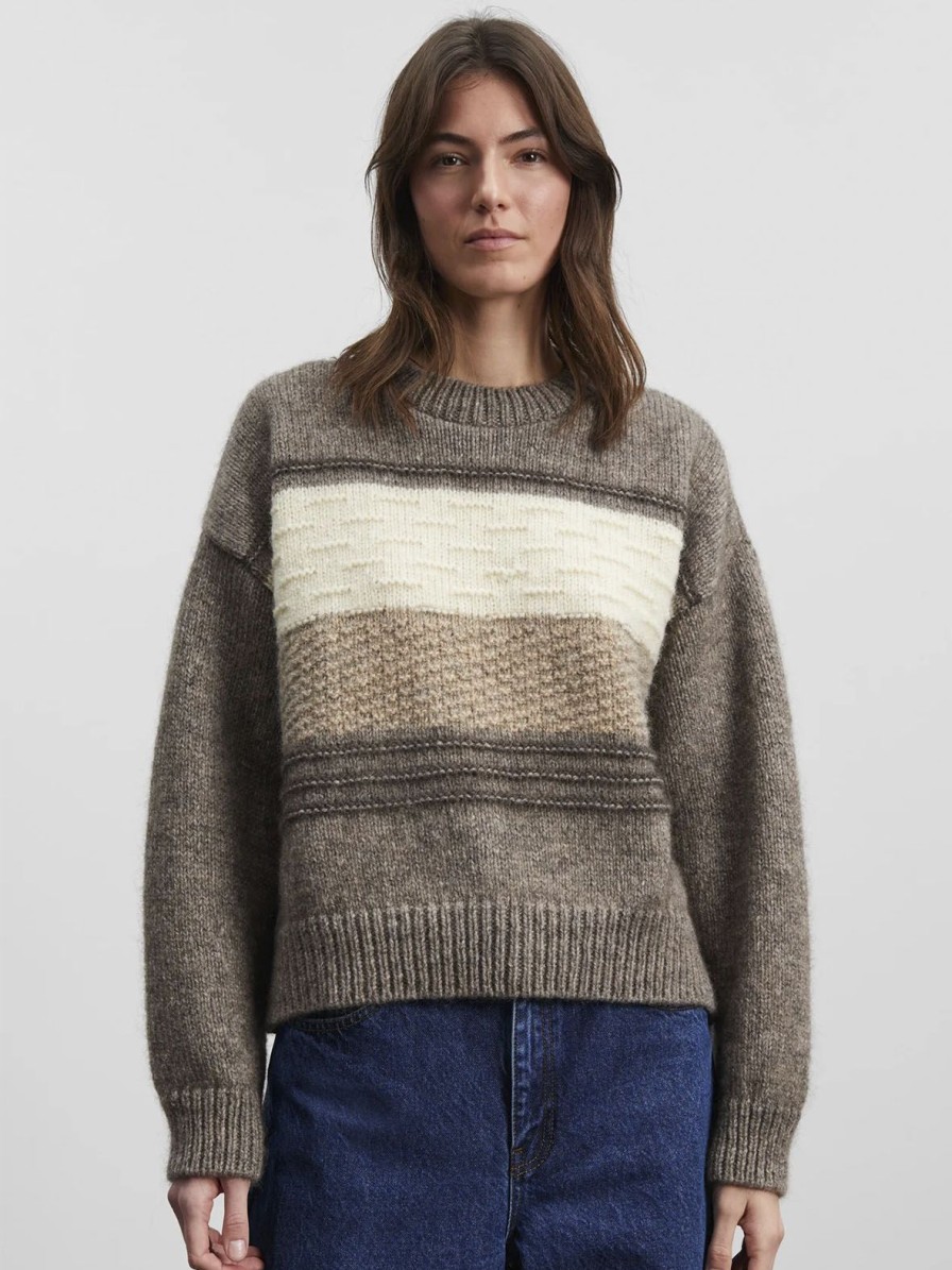 Mom Enula9 | Sandi Wool Jumper - Mix Brown