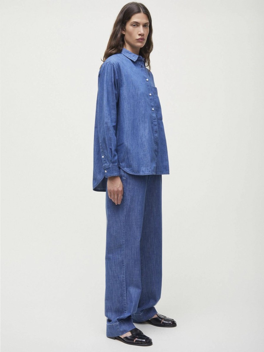 Mom Enula9 | Lynette Shirt Denim