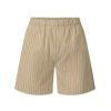 Mom Enula9 | Alessandra Shorts - Brown Stripe