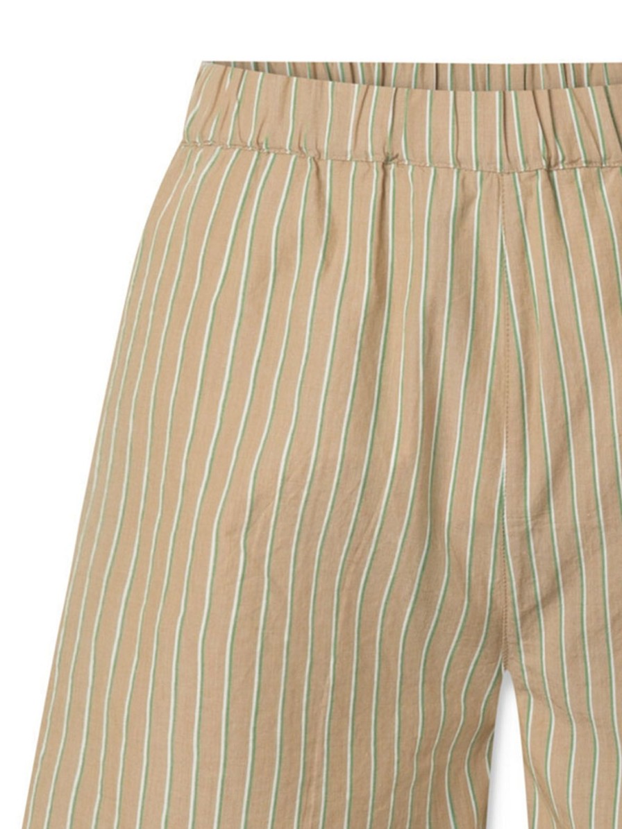 Mom Enula9 | Alessandra Shorts - Brown Stripe