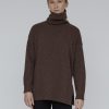 Mom Enula9 | Line T-Neck Sweater - 2 Farver