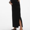 Mom Enula9 | Falula Maxi Skirt - Black Denim