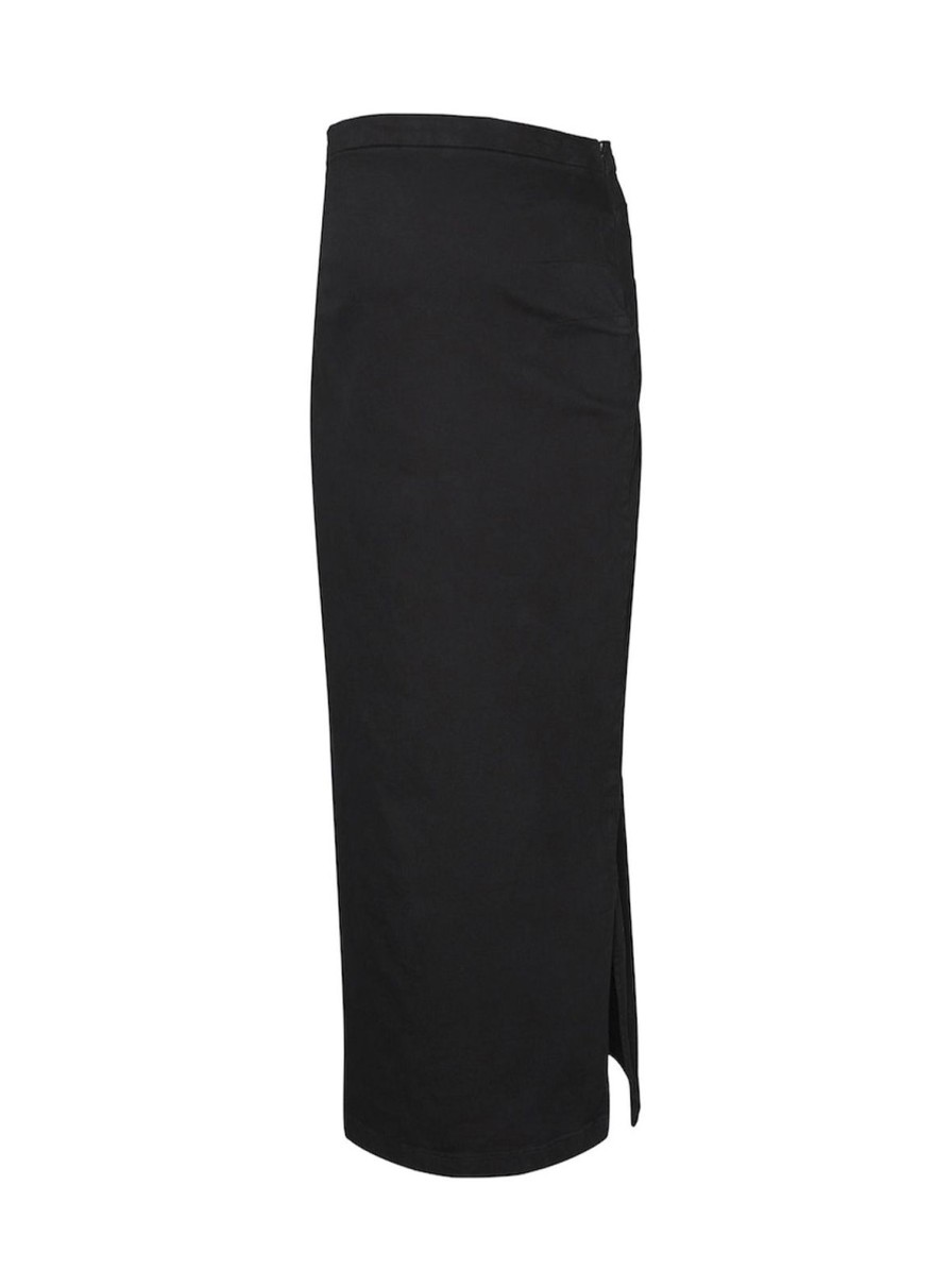 Mom Enula9 | Falula Maxi Skirt - Black Denim