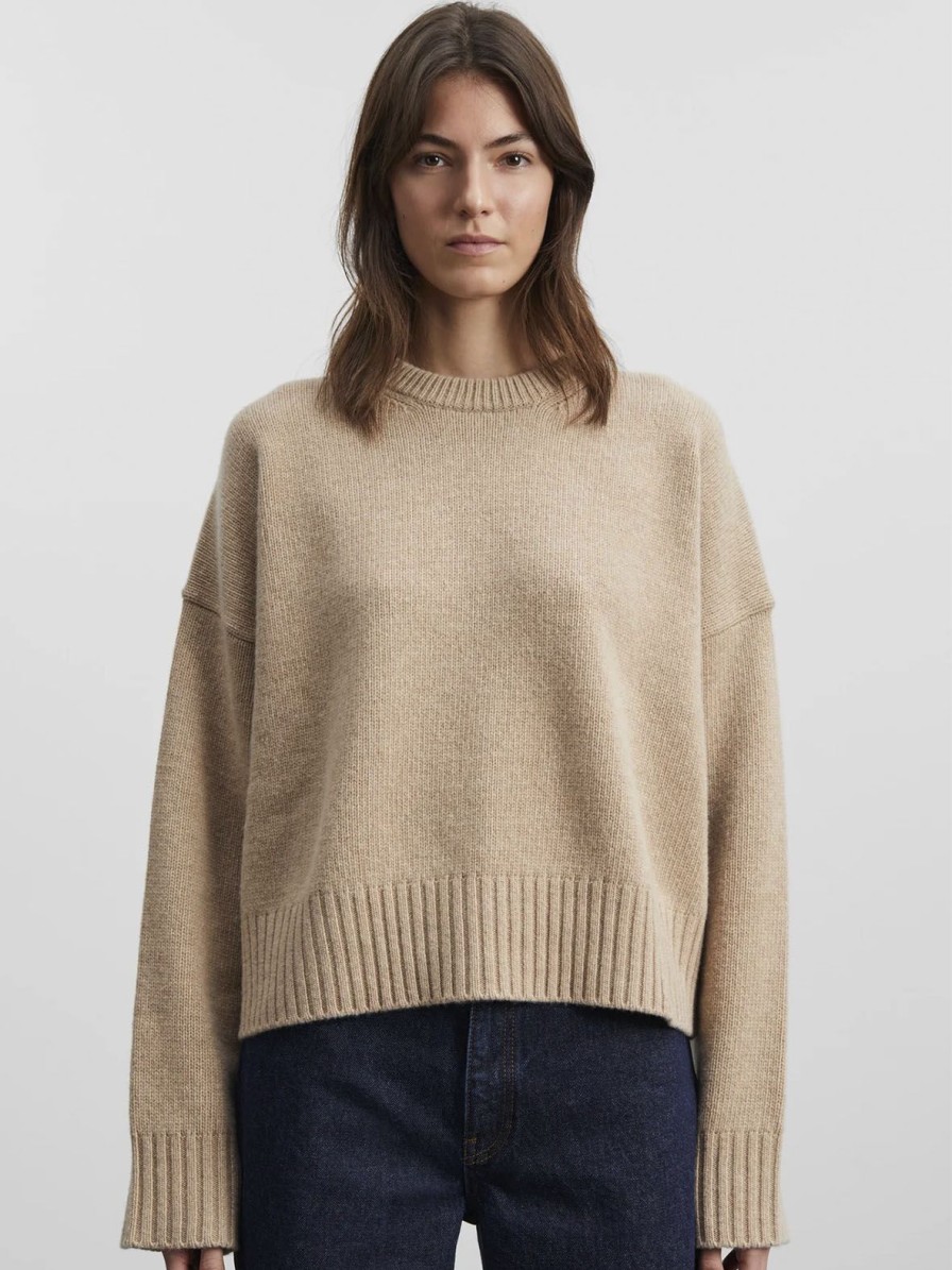 Mom Enula9 | Silene Merino Jumper - Beige