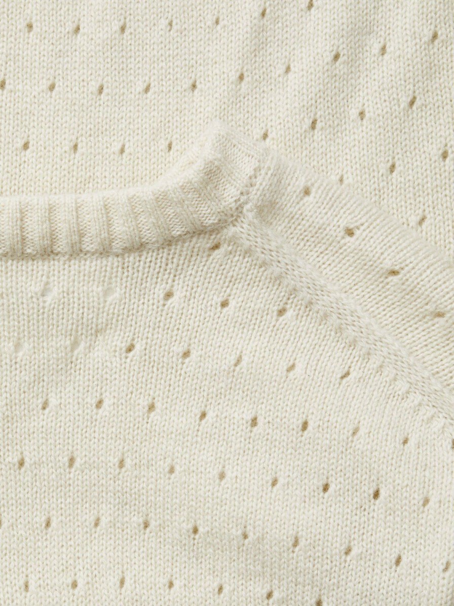 Mom Enula9 | Saga Dot Sweater - Pure Ecru