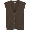 Mom Enula9 | Lise Vest - Brown Melange