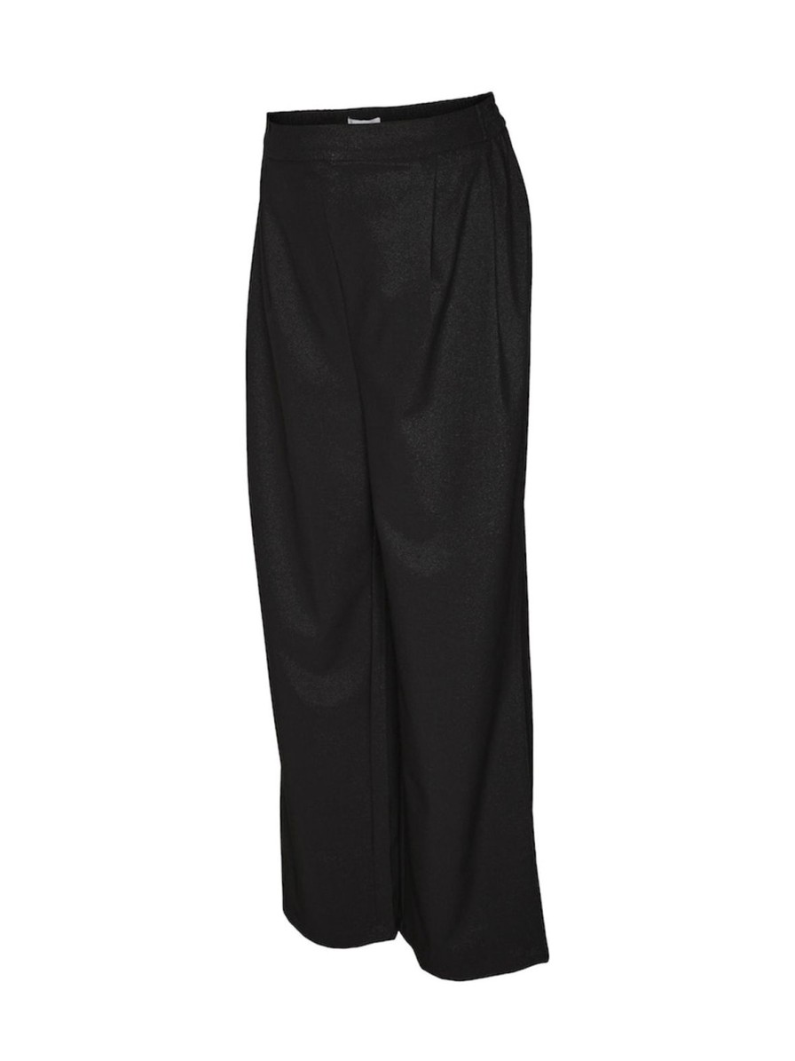 Mom Enula9 | Neni Wide Pant - Black Glitter