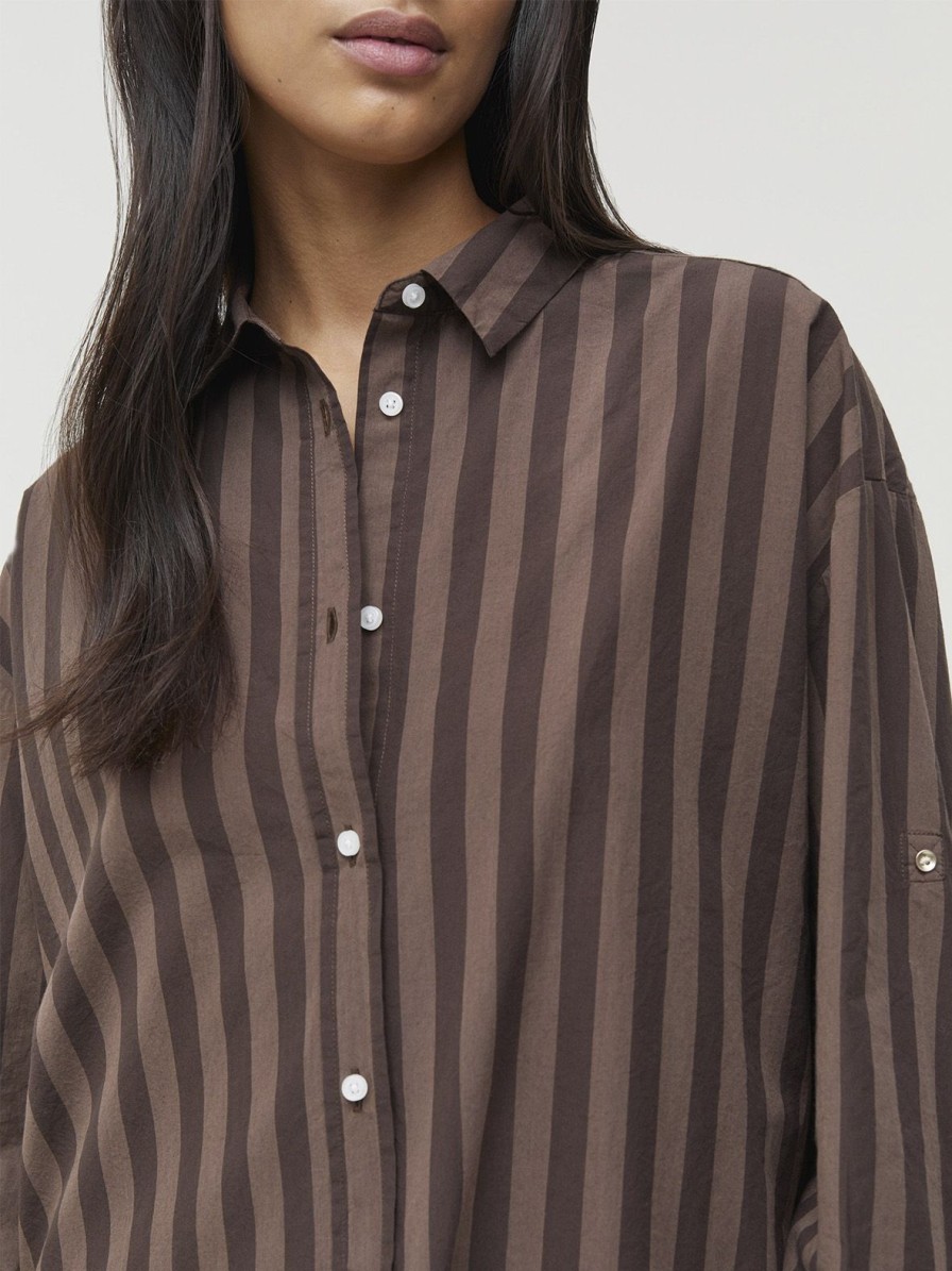 Mom Enula9 | Shirt - Mocha Stripe